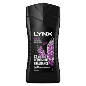 Lynx Excite Shower Gel 225ml Coconut and Black Pepper