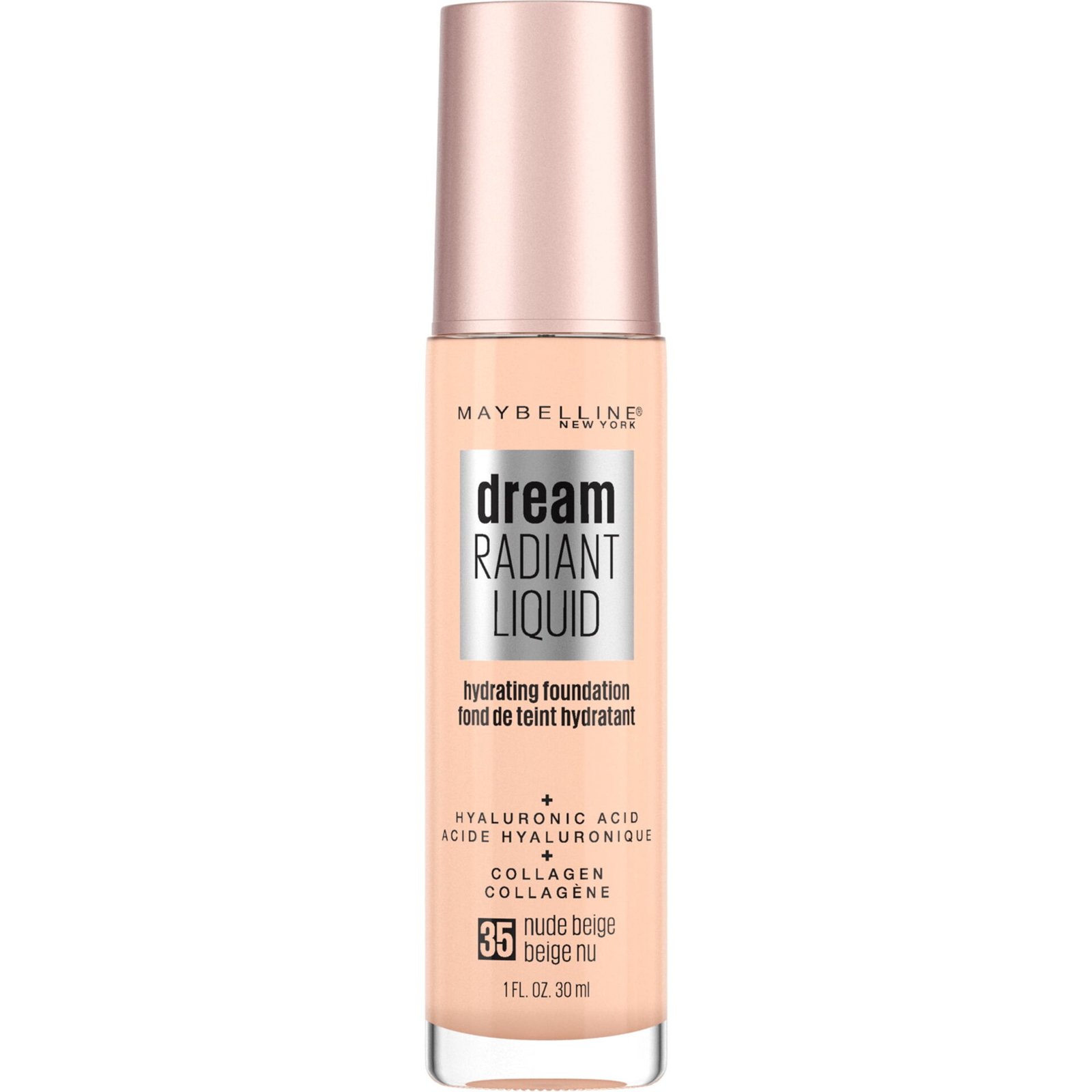 Maybelline Dream Radiant Liquid Foundation Makeup 35 Nude Beige 1 fl oz 5ac62c15 fcaa 494e a4b1 9243325e7660 1.dd32594692d800508f61b012a8870532